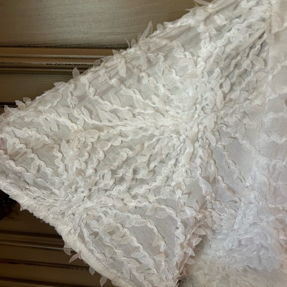 Lulu’s White Textured One Shoulder Dress - Picture 4 of 5